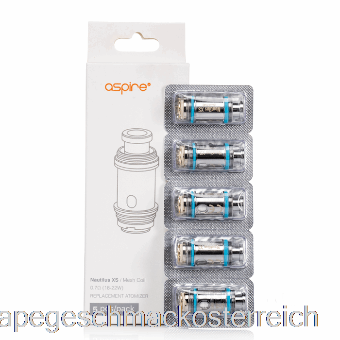 Aspire Nautilus XS Ersatzspulen 0,7 Ohm Nautilus XS Spulen Vape-Geschmack